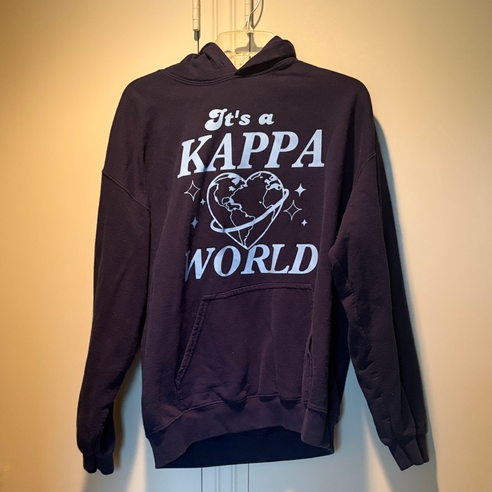 Kappa Navy Hoodie “It’s A Kappa World”